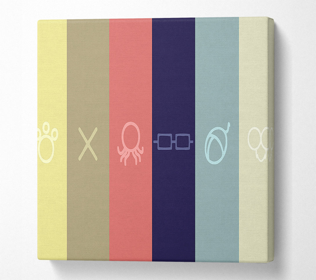  A Canvas Print of Symbols Canvas Print