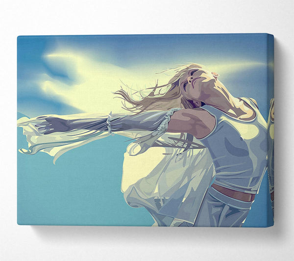  A Canvas Print of Wind Babe Canvas Art
