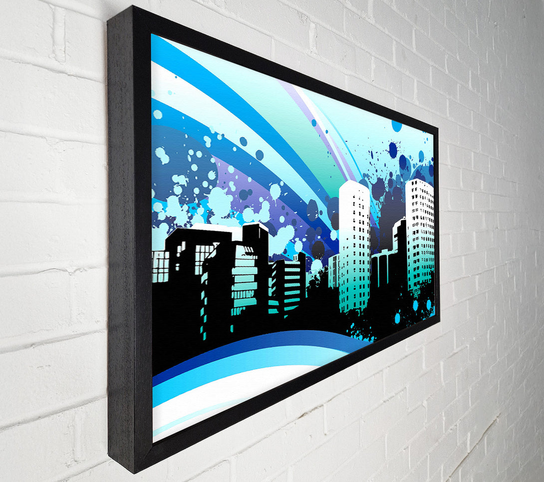  A Canvas Print of Blue City Canvas Art