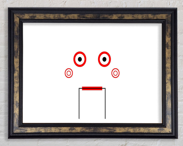 Saw Puppet Background Framed Print