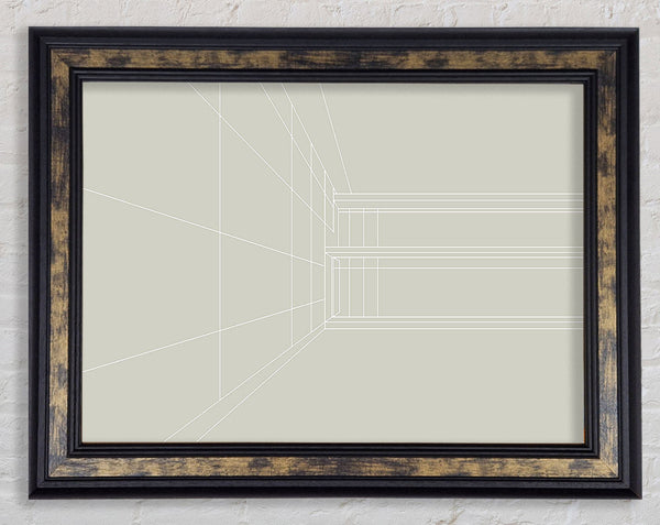 Building Plan Framed Print