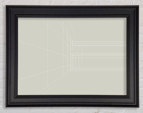 Building Plan Framed Print