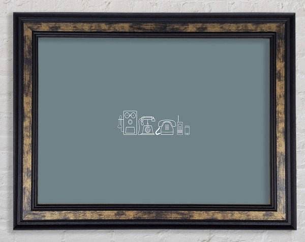 Phone Evolution Framed Print