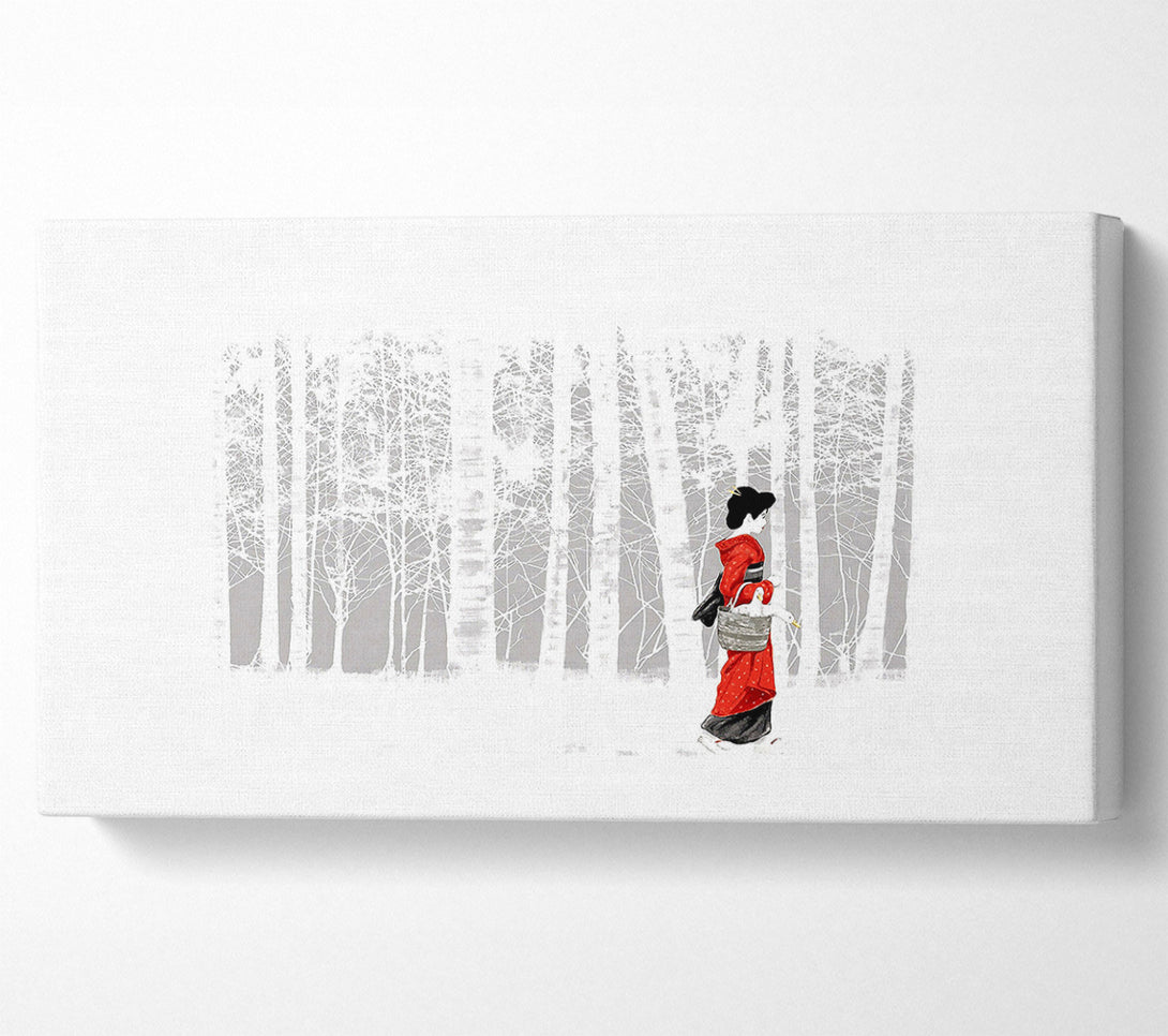  A Canvas Print of Geisha Canvas Print