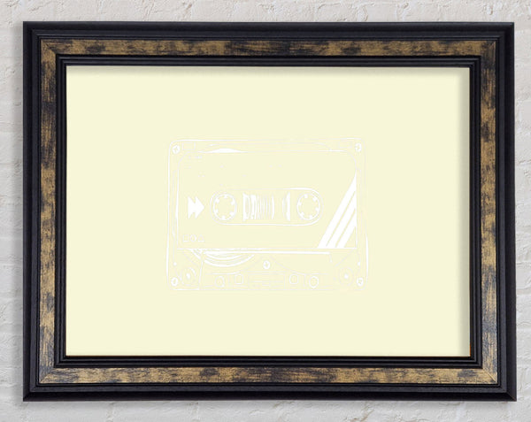 Cassette Tape Vector Art Framed Print