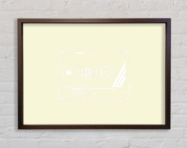 Cassette Tape Vector Art Framed Print