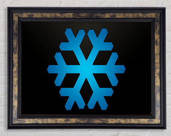 Blue Inset Framed Print