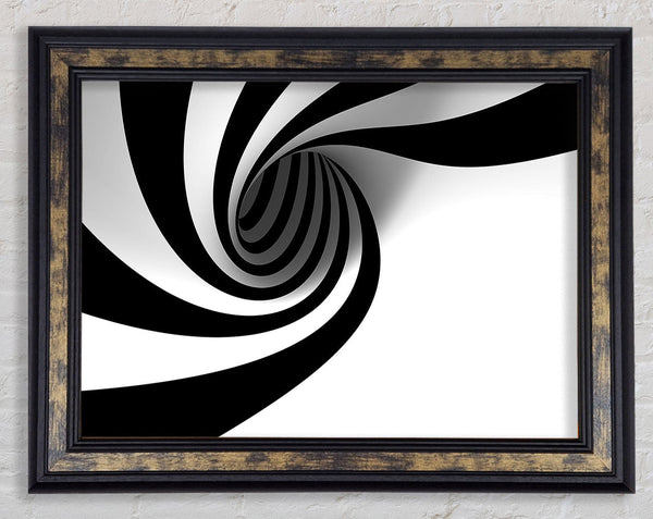 Hypnotic Whirlpool Framed Print