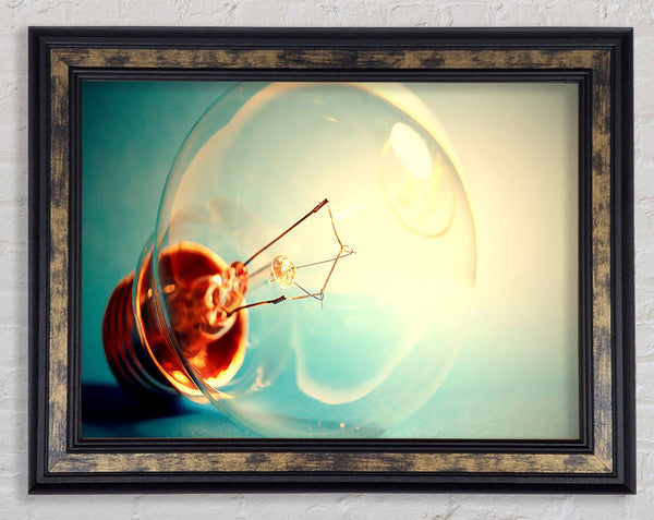 Light Bulb Macro Framed Print