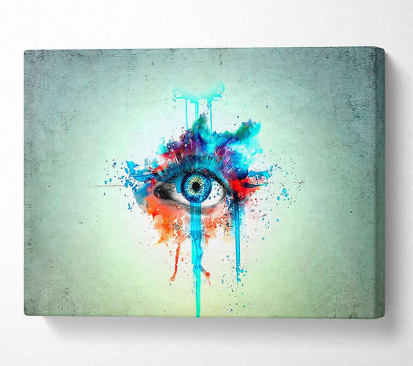  A Canvas Print of Eye Minimalistic Painting Canvas Wall Art