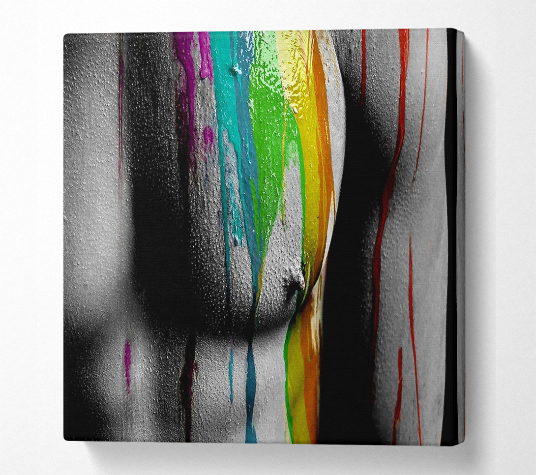  A Canvas Print of Torso Muscles Canvas Wall Art