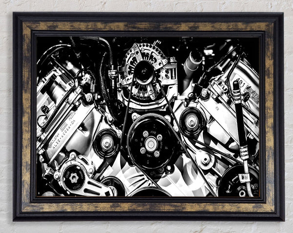 Big Block Engine Framed Print