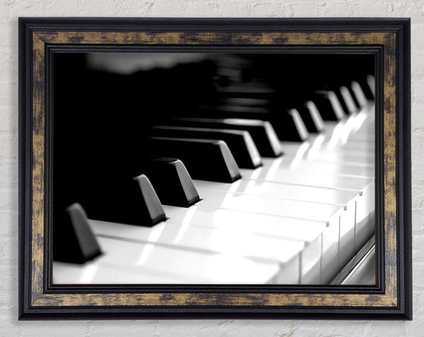 Piano Keyboard Framed Print