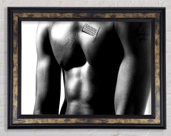 Male Body Framed Print