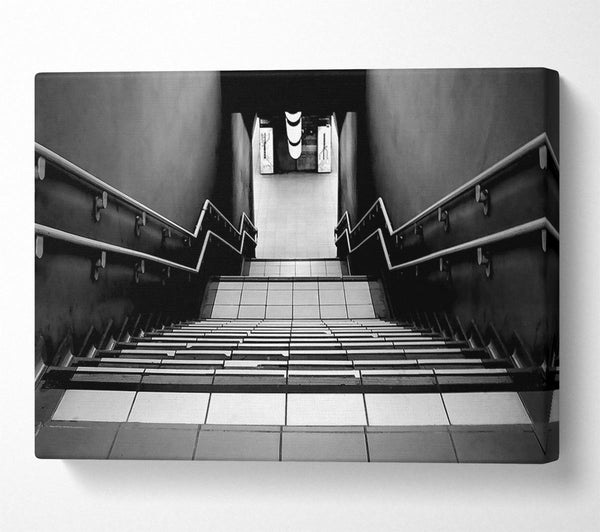  A Canvas Print of Subway Stairs Canvas Wall Art