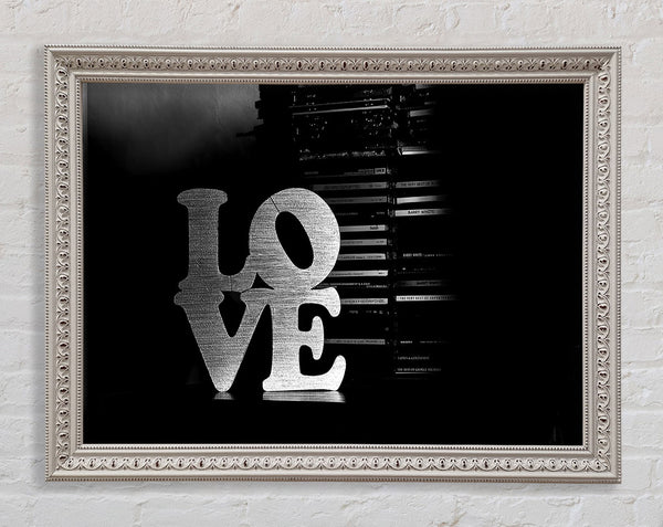 Love Black And White Framed Print