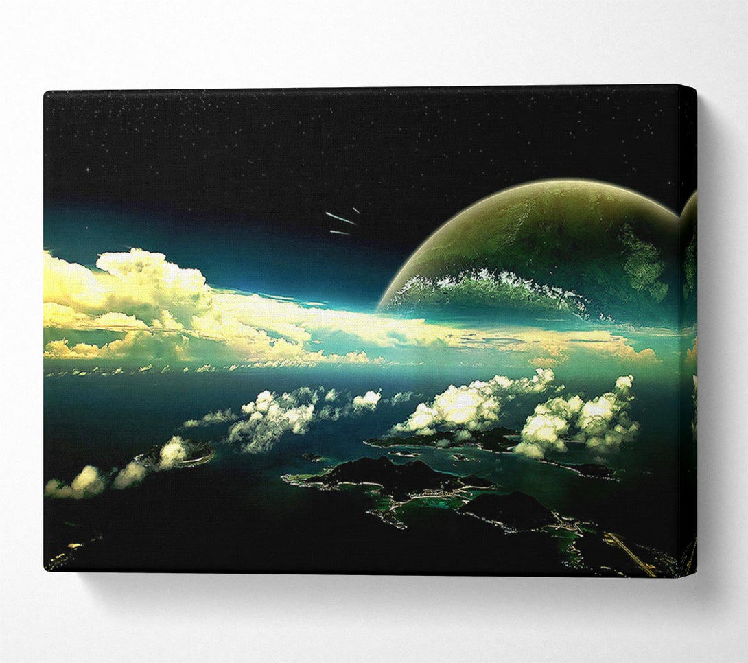  A Canvas Print of Panoramic View Of The Earth Canvas Art