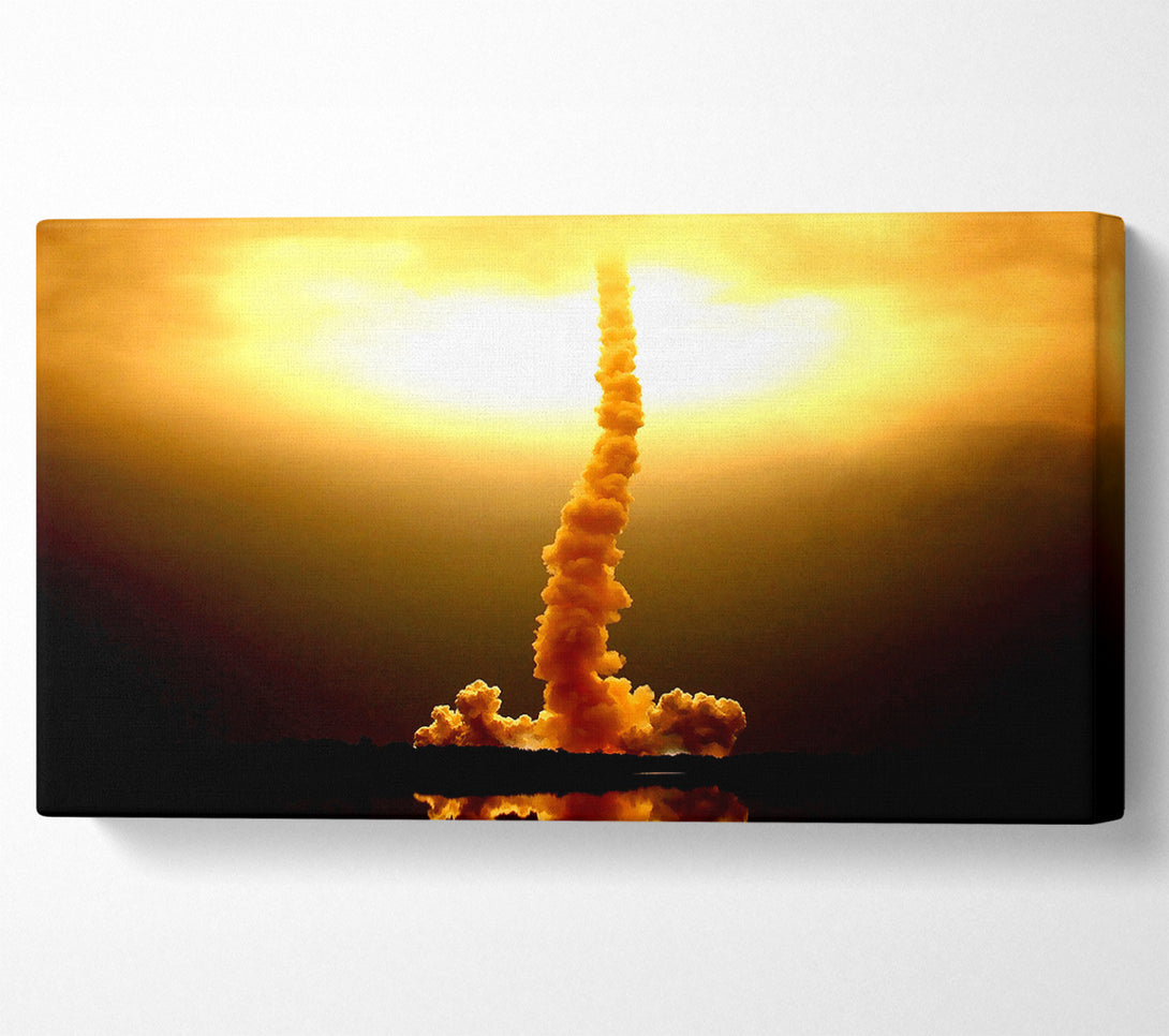  A Canvas Print of Space Shuttle Launch Canvas Wall Art