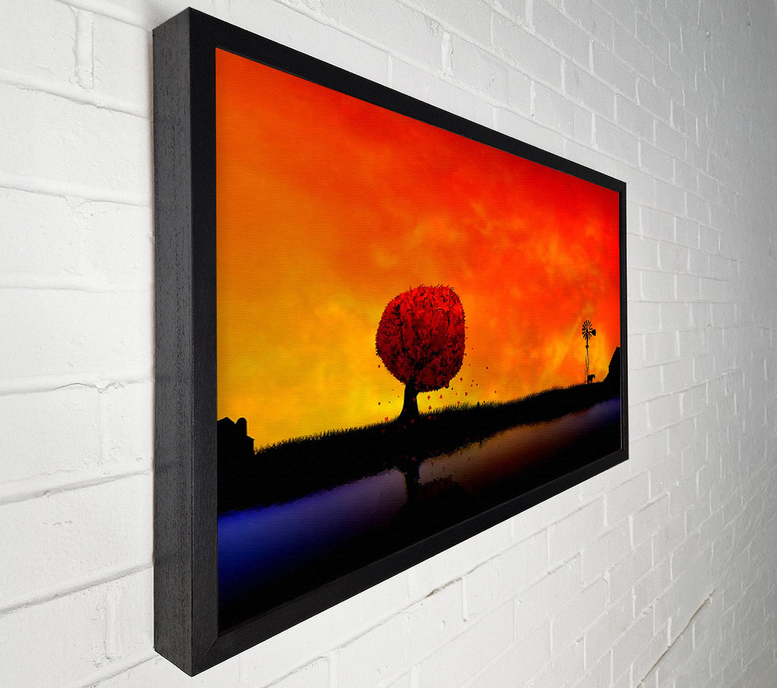  A Canvas Print of Autumn Sunset Canvas Art