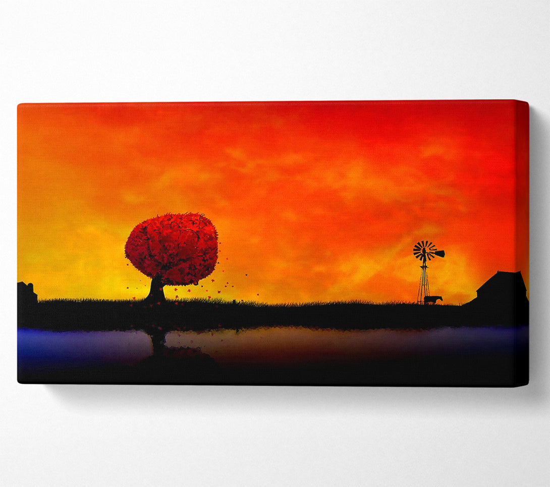  A Canvas Print of Autumn Sunset Canvas Art