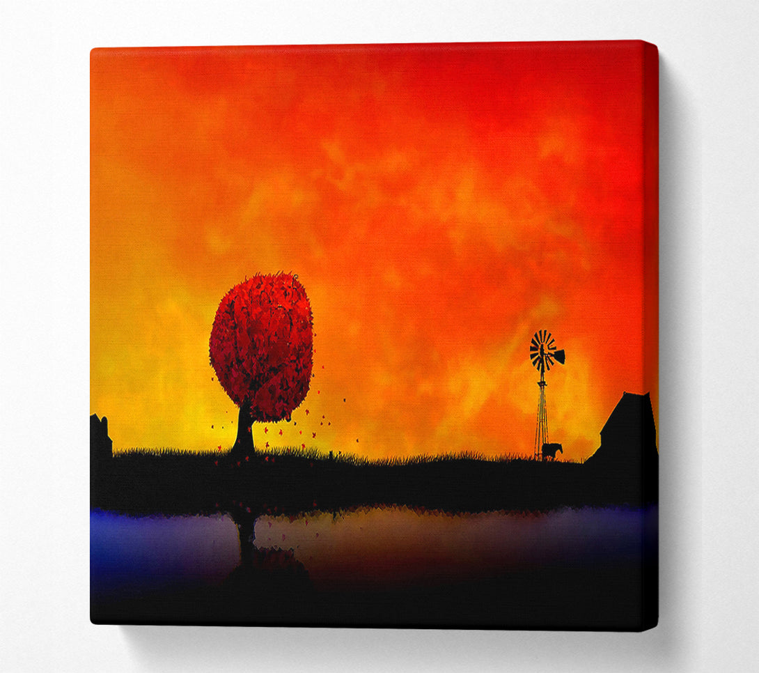  A Canvas Print of Autumn Sunset Canvas Art
