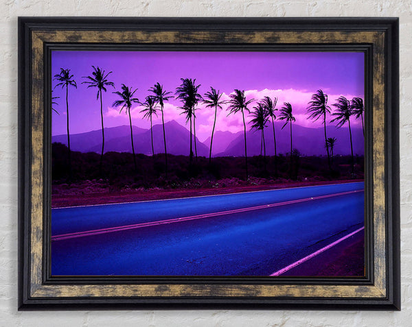 Roadside Trees Framed Print