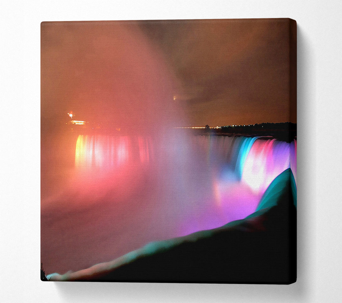  A Canvas Print of Niagara Falls At Night Canvas Wall Art