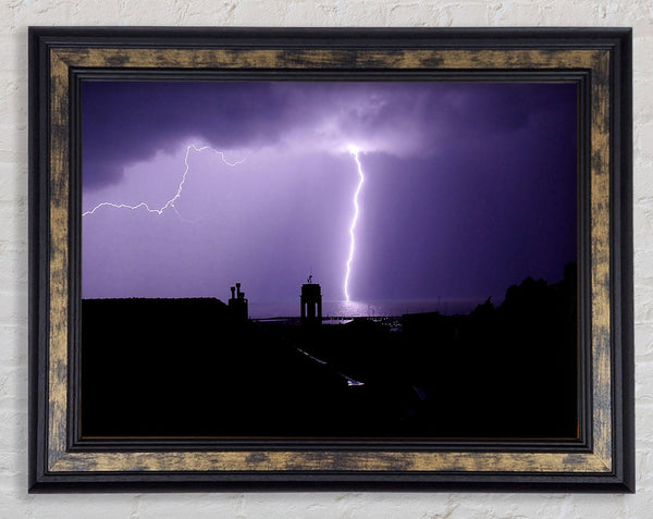 Fulmini Oneglia By Raffaele Dn Framed Print