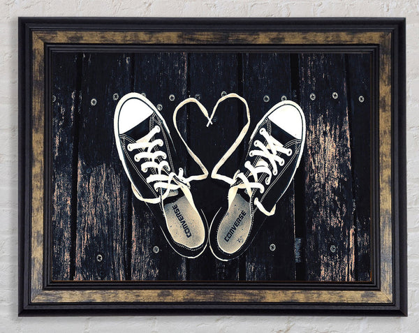 Sneakers Love Framed Print