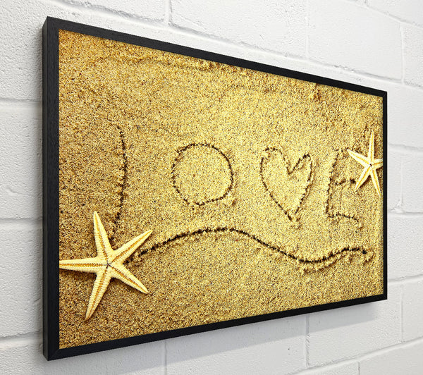 Love Message In The Sand
