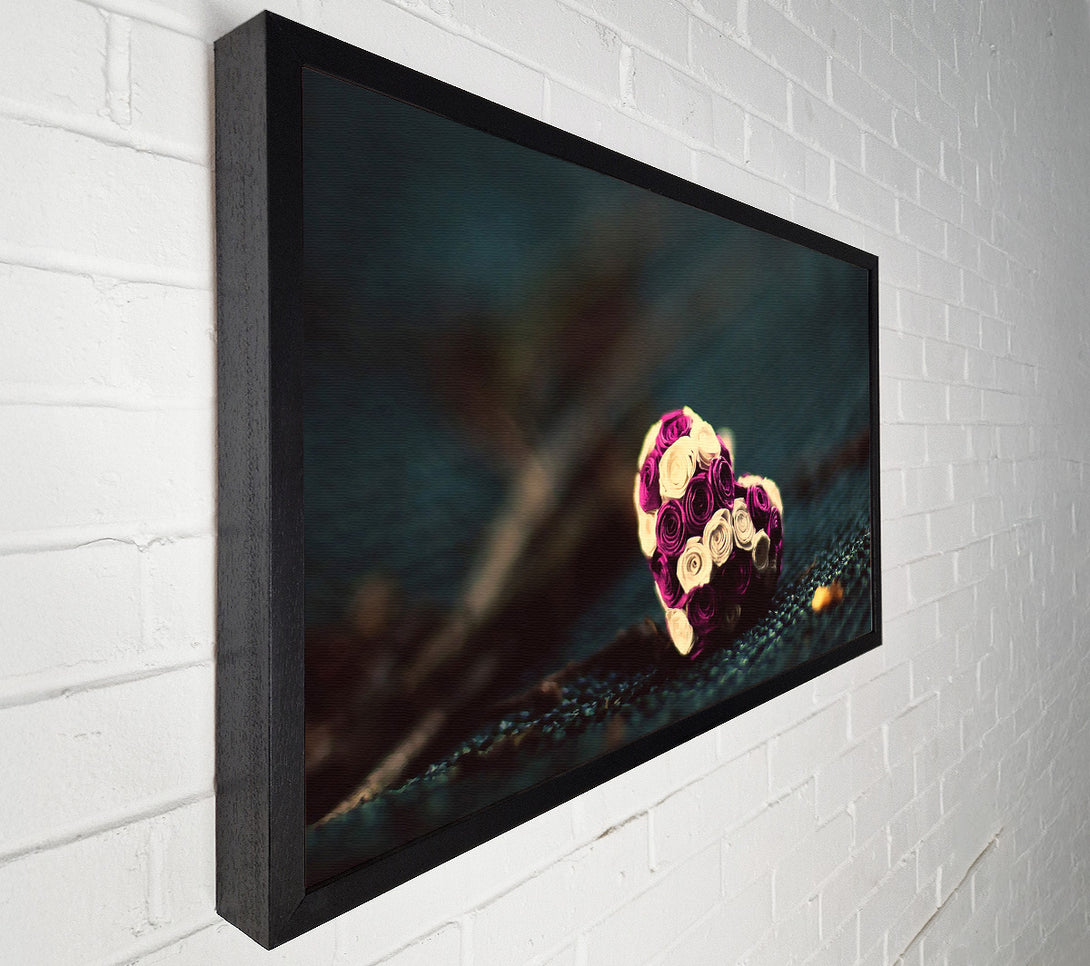  A Canvas Print of Roses Heart Canvas Print
