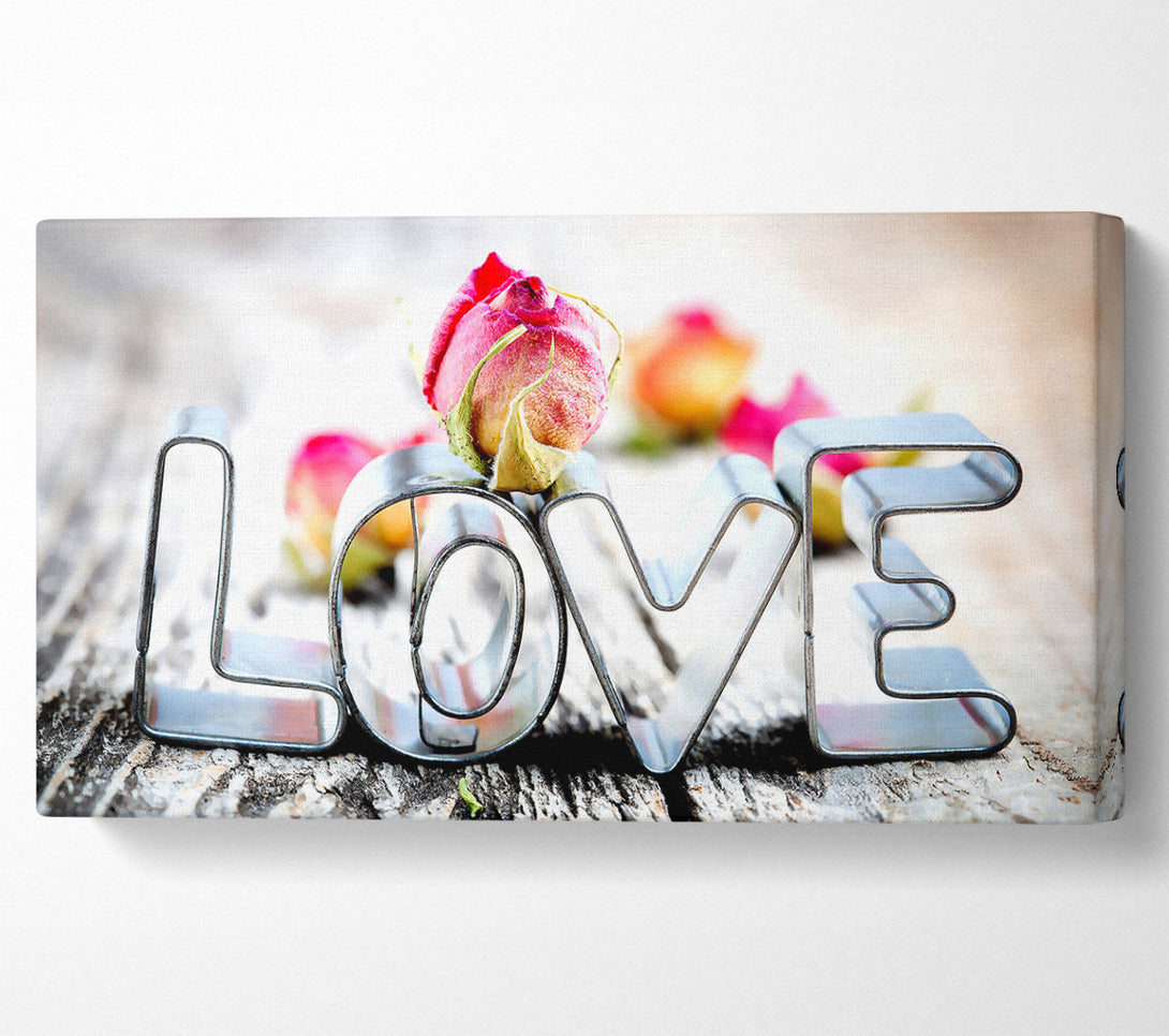  A Canvas Print of Valentines Day Love Rose Canvas Print