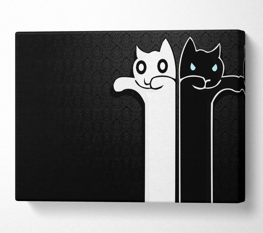 Zombie Cats Canvas Wall Art