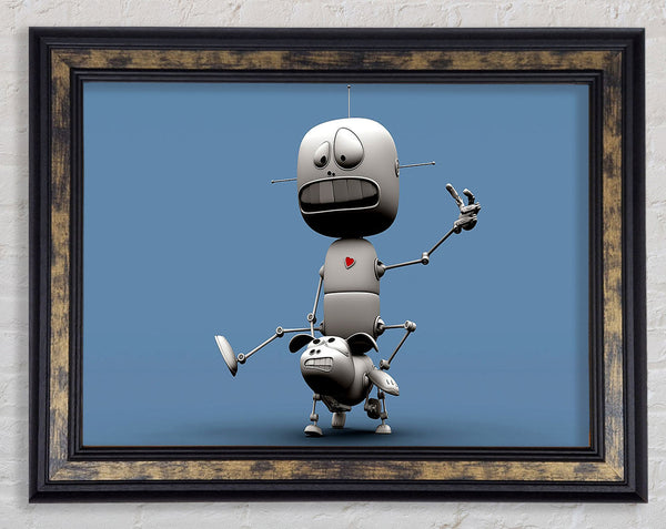 Funny Robots Framed Print