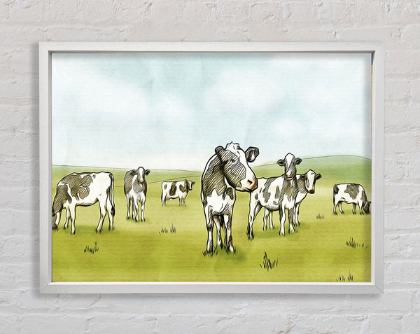 Cows Drawing