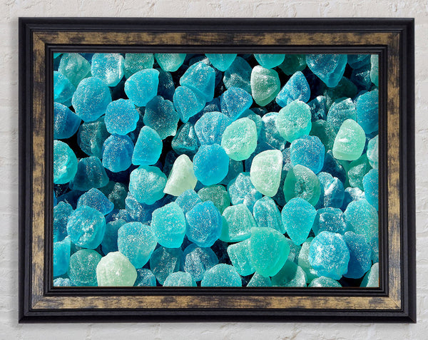 Blue Jelly Framed Print