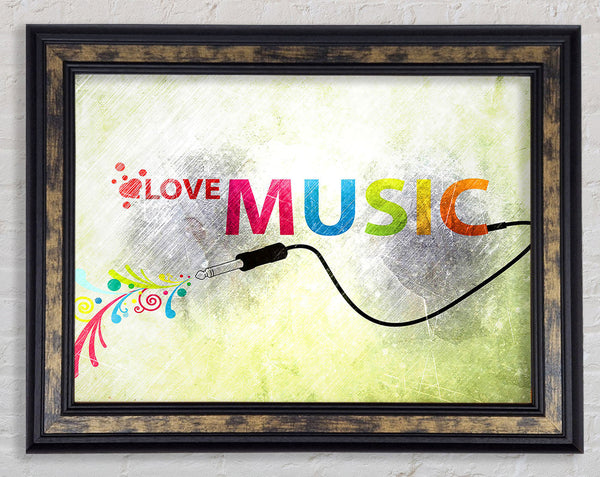 Love Music Framed Print