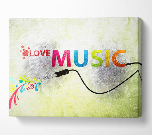Love Music Canvas Wall Art