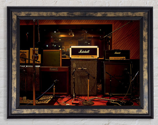 Marshall Speakers Framed Print
