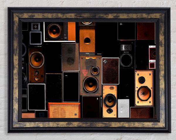 Speakers Galour Framed Print