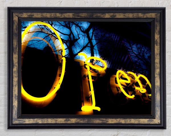 Open Blur Framed Print