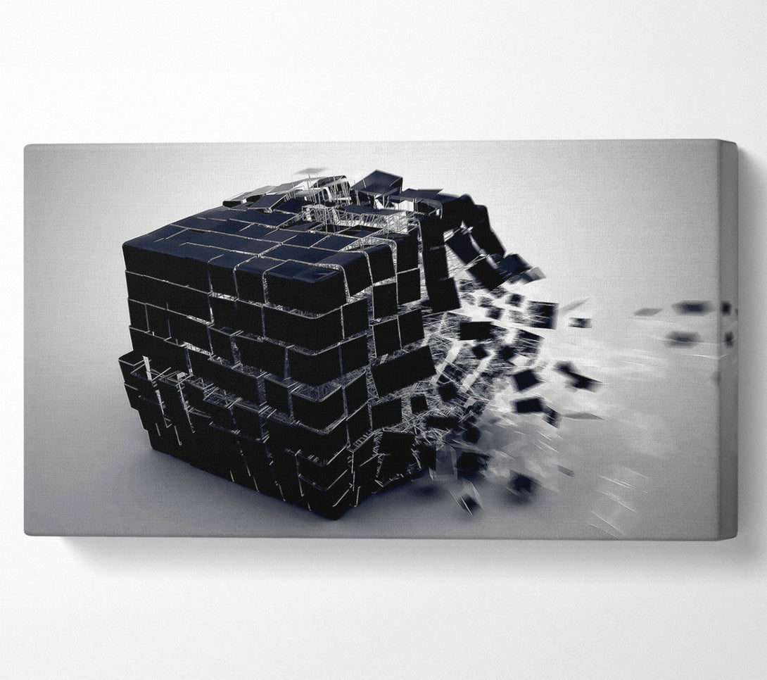  A Canvas Print of Exploding Cube Canvas Art