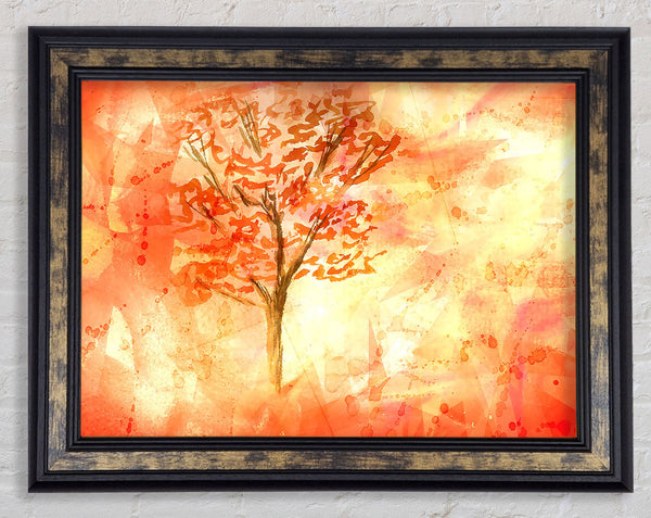 Fall In October Framed Print