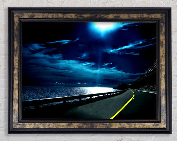 Highway Nights Framed Print