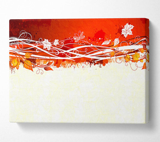 Orange Bloom Canvas Wall Art