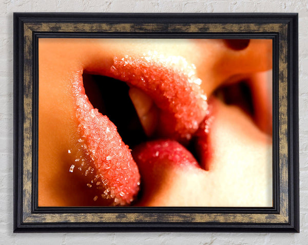 Sugar Lips Framed Print