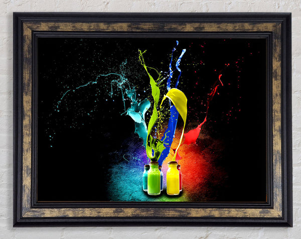 Splash Of Colours Framed Print