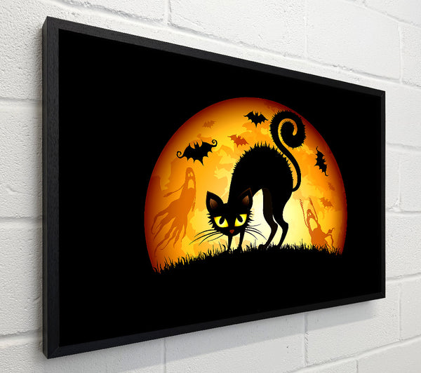 Halloween Cats Bats