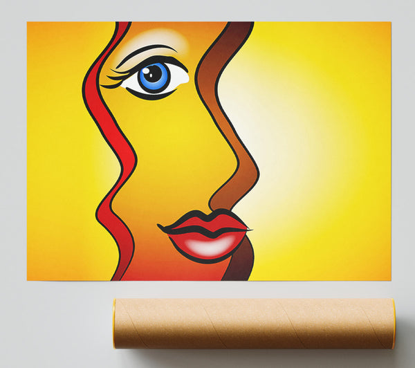Abstract Woman Poster