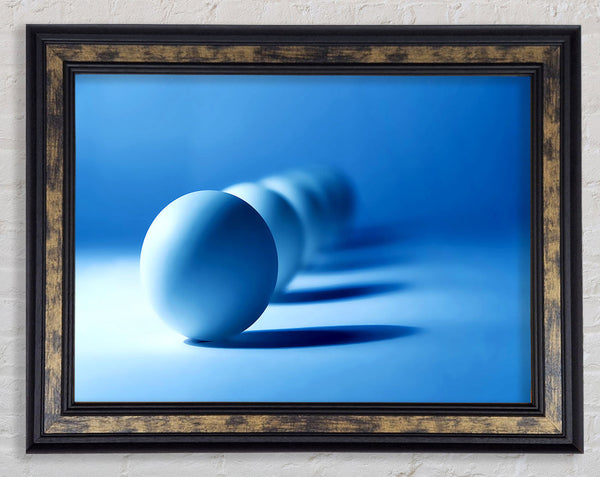 White Marbels Framed Print
